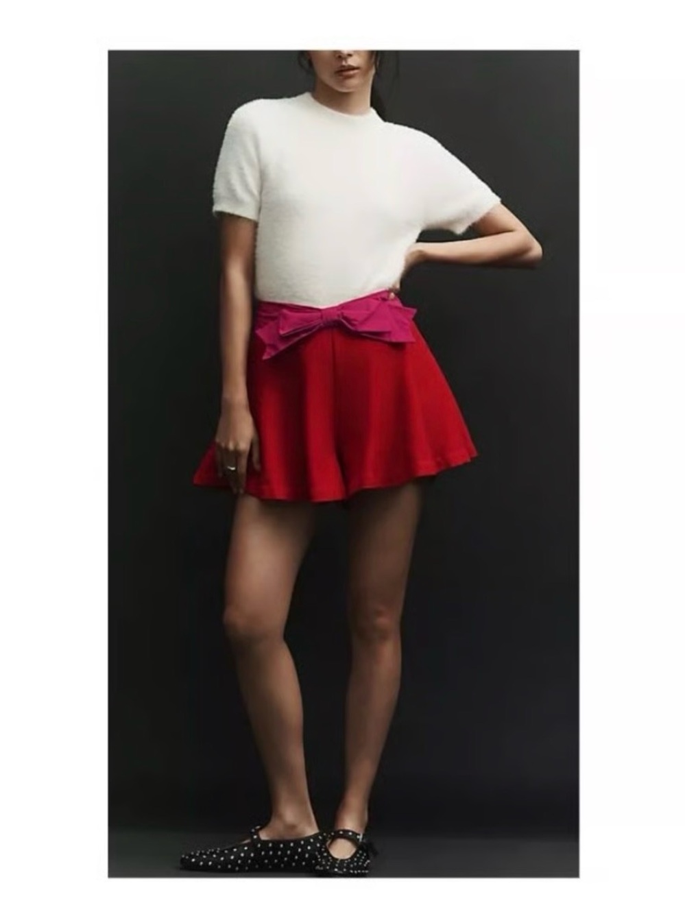 flirty bow shorts